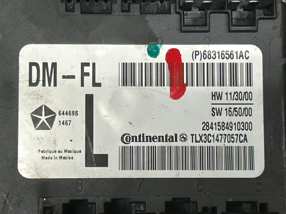 15-23 Dodge Charger Durango Front Left Door Control Module Unit OEM 68316561AC