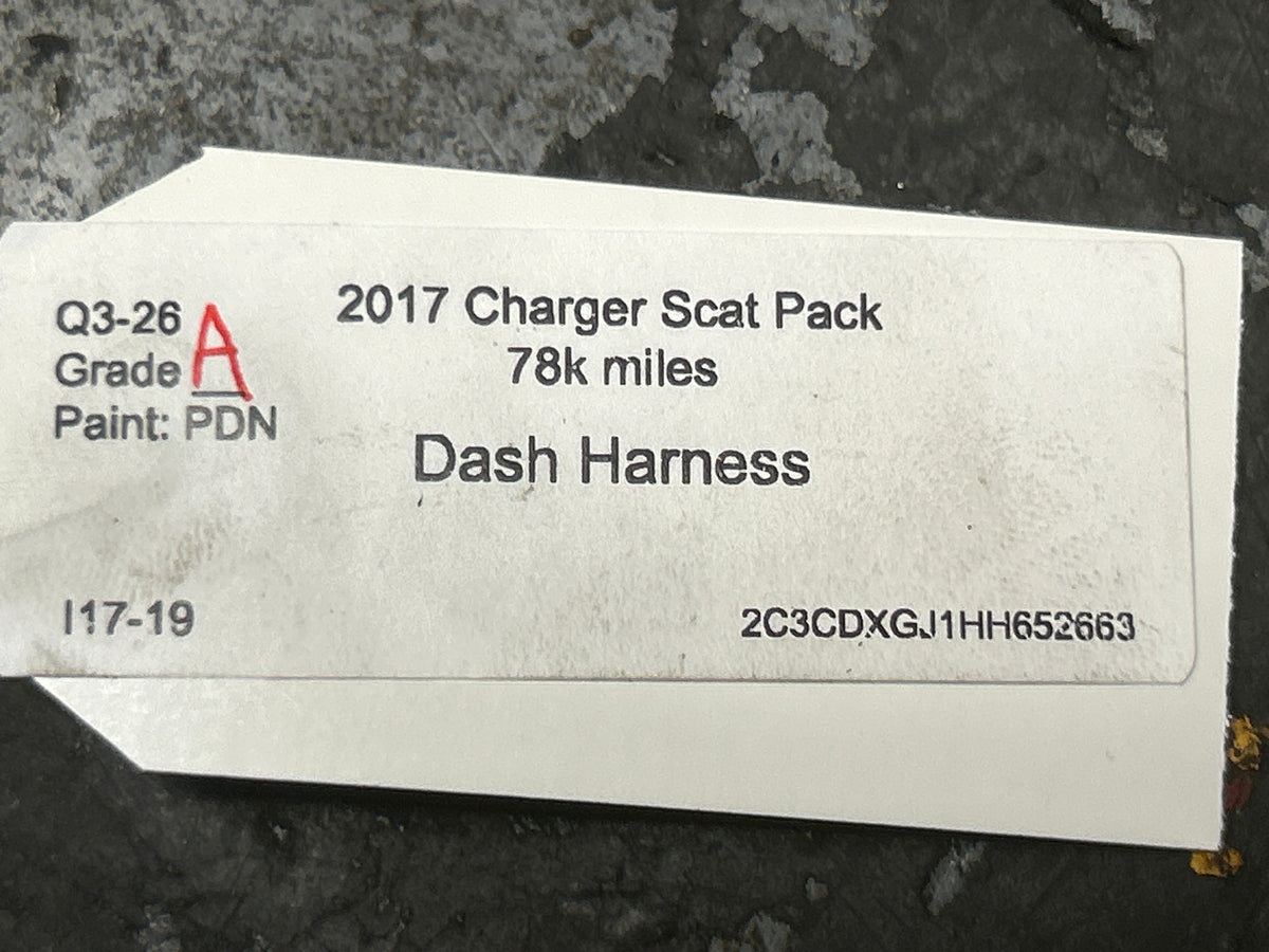 2017 Dodge Charger Scat Pack Dashboard Wiring Harness OEM 68305001AC OEM