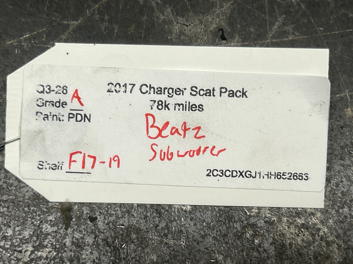 15-23 Dodge Charger Scat Pack OEM Beats Subwoofer Sound System 05091470AC