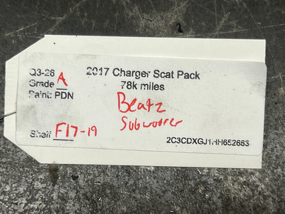 15-23 Dodge Charger Scat Pack OEM Beats Subwoofer Sound System 05091470AC