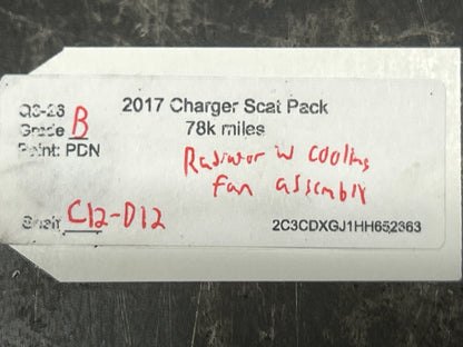 12-23 Charger Scat Pack 6.4L Engine Radiator AC Condenser Fan Assembly OEM