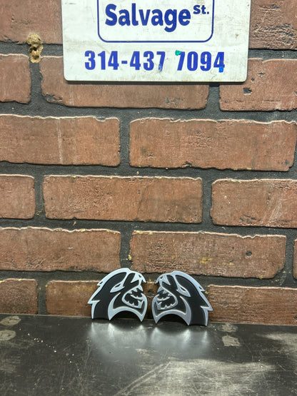 2015-2023 Dodge OEM SRT Hellcat Fender Emblem Badge Left & Right Side Pair