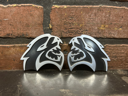 2015-2023 Dodge OEM SRT Hellcat Fender Emblem Badge Left & Right Side Pair