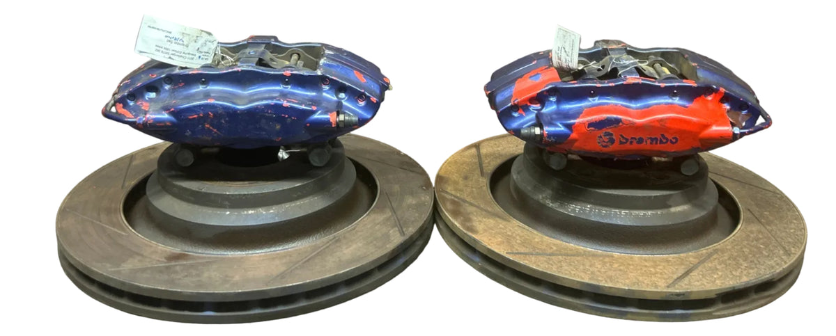 06-23 CHALLENGER CHARGER SRT8 REAR BREMBO BRAKE CALIPER ROTOR SET OEM