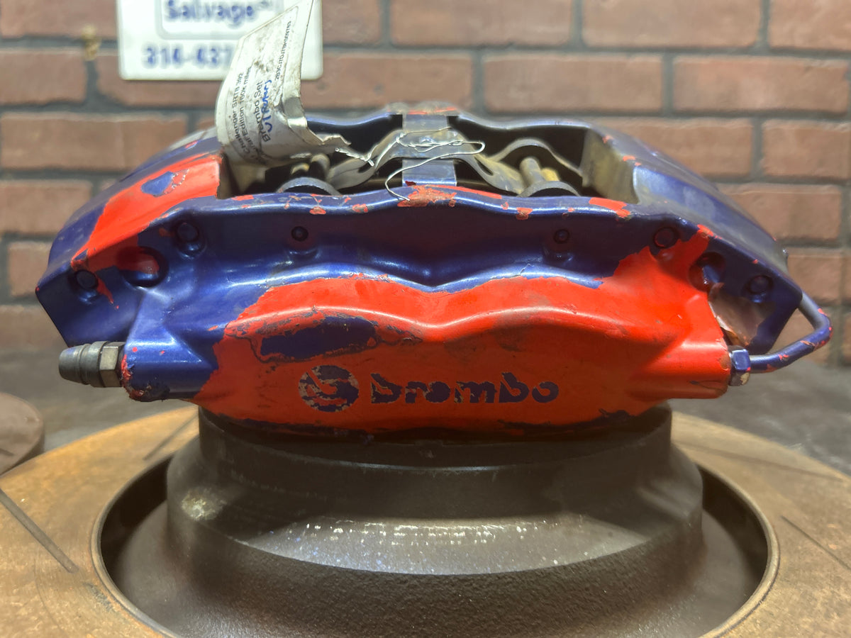 06-23 CHALLENGER CHARGER SRT8 REAR BREMBO BRAKE CALIPER ROTOR SET OEM
