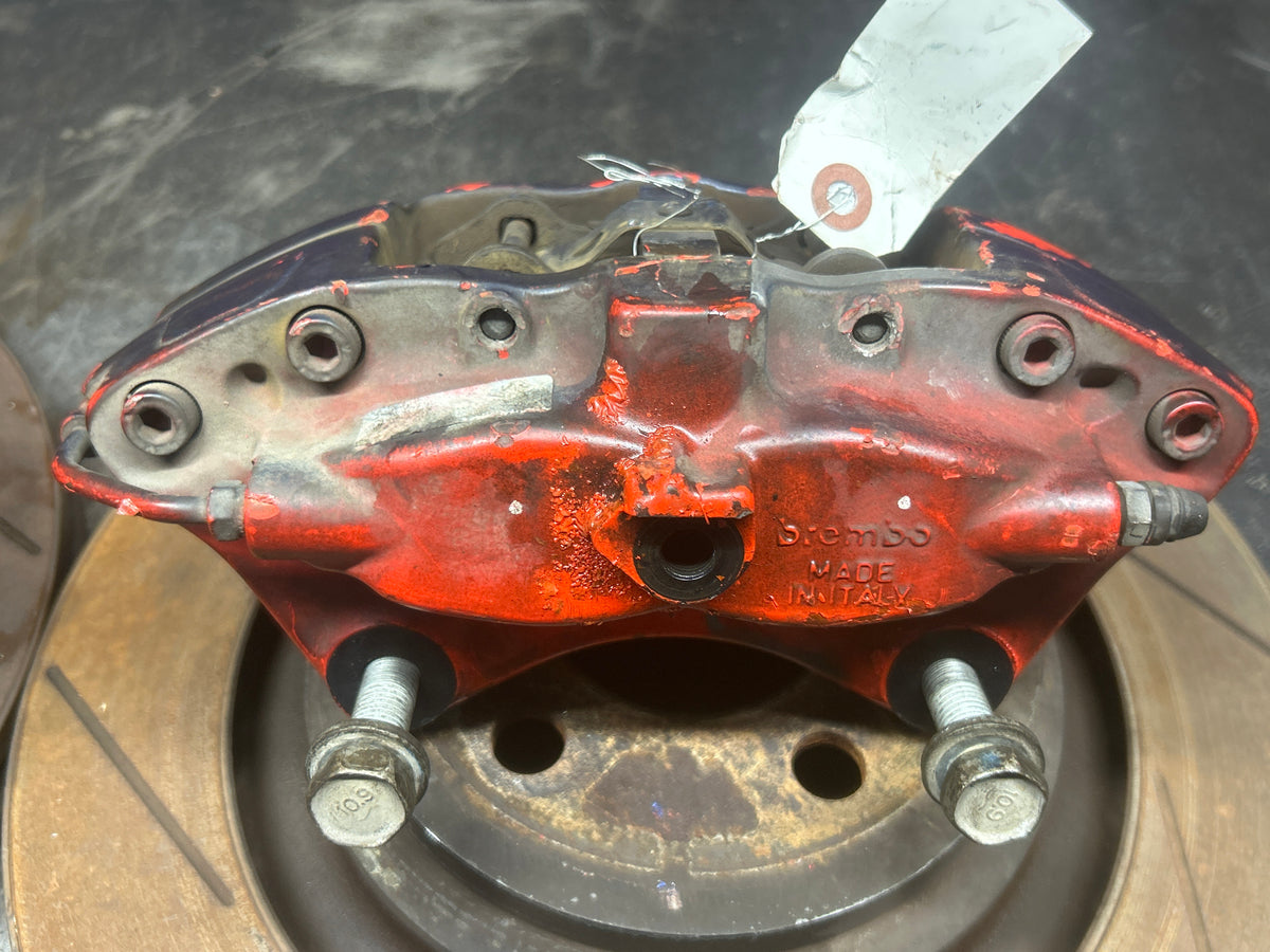 06-23 CHALLENGER CHARGER SRT8 REAR BREMBO BRAKE CALIPER ROTOR SET OEM