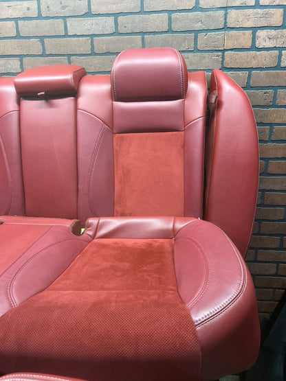 11-14 300 Charger SRT8 Red Leather Suede Seat Set Door Panels Complete Interior