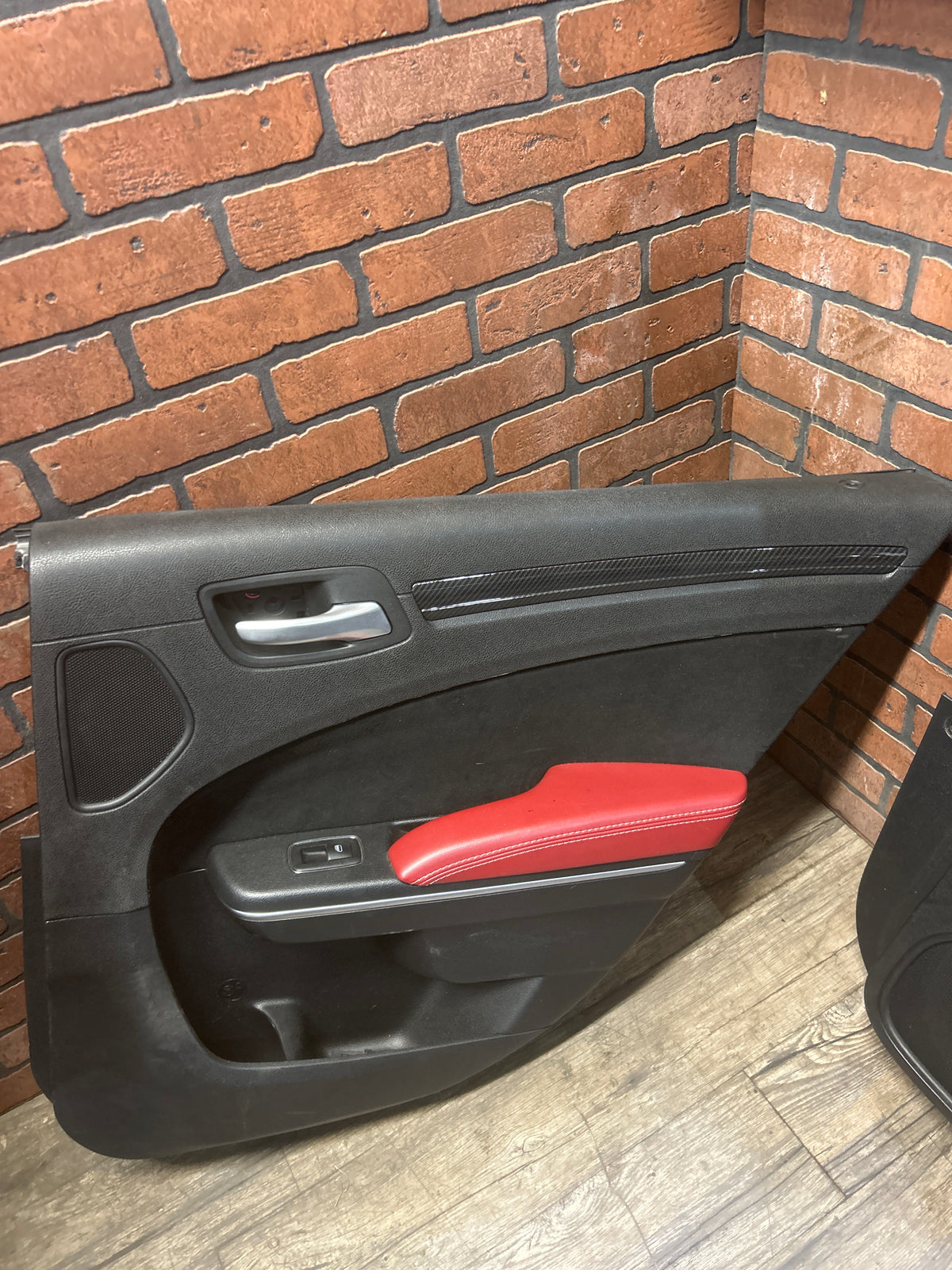 11-14 300 Charger SRT8 Red Leather Suede Seat Set Door Panels Complete Interior