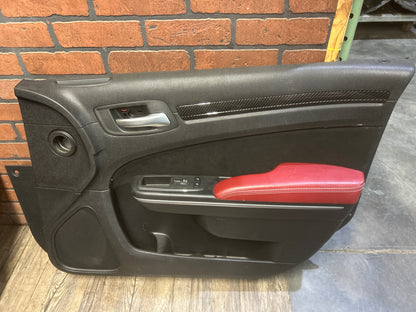 11-14 300 Charger SRT8 Red Leather Suede Seat Set Door Panels Complete Interior