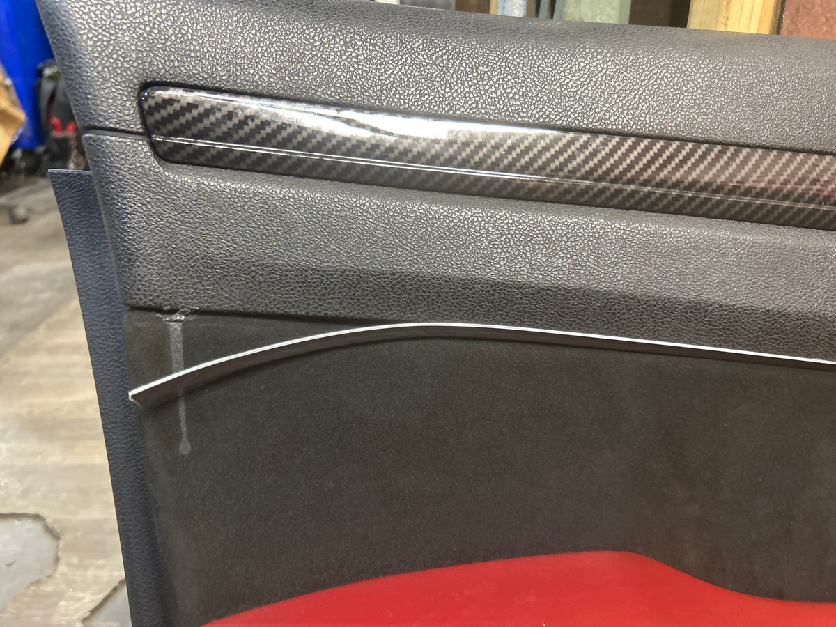11-14 300 Charger SRT8 Red Leather Suede Seat Set Door Panels Complete Interior