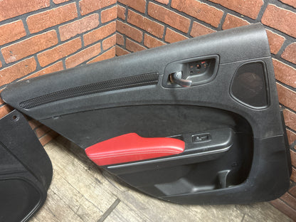 11-14 300 Charger SRT8 Red Leather Suede Seat Set Door Panels Complete Interior
