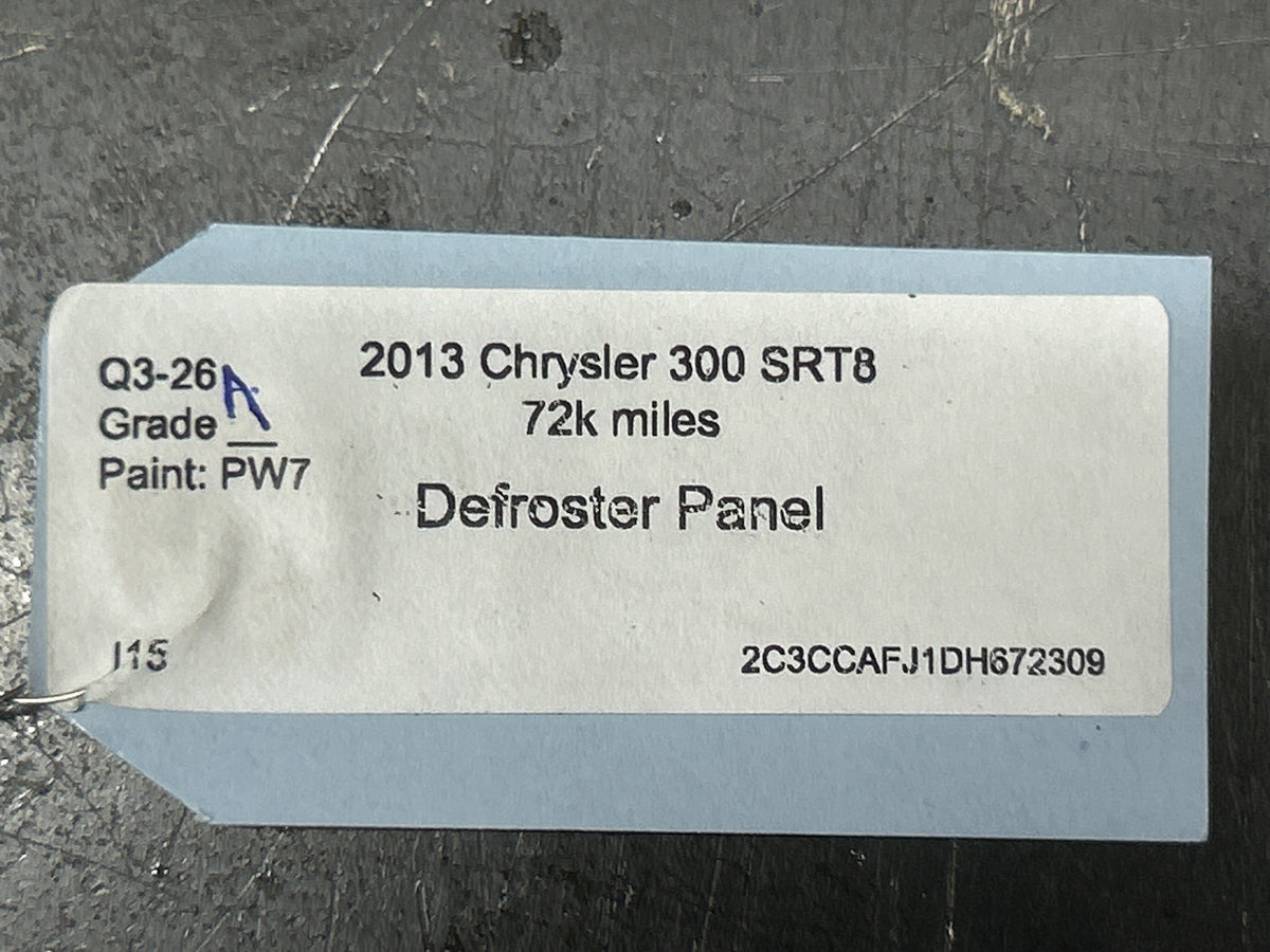 2011-2023 DODGE CHARGER SRT/CHRYSLER 300C DEFROSTER GRILLE WITH SUNSENSOR OEM