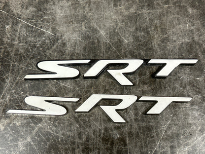 Genuine Mopar Nameplate 1WS20SZ0AB Chrysler Dodge Jeep Ram SRT Badge White