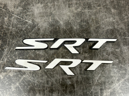 Genuine Mopar Nameplate 1WS20SZ0AB Chrysler Dodge Jeep Ram SRT Badge White