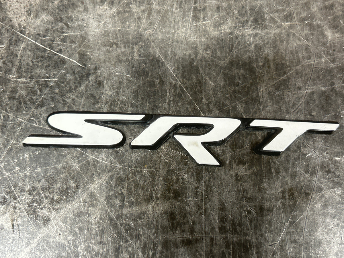 Genuine Mopar Nameplate 1WS20SZ0AB Chrysler Dodge Jeep Ram SRT Badge White
