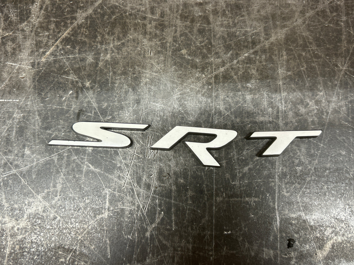 Genuine Mopar Nameplate 1WS20SZ0AB Chrysler Dodge Jeep Ram SRT Badge White