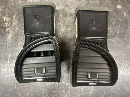 2011-2014 Chrysler 300C SRT Outer Right & Left Side Dash Air Vents W/Carbon Trim