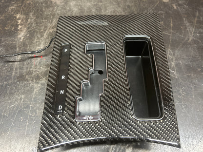 11-14 Genuine Mopar Gear Shift Lever Indicator Bezel Carbon Fiber 1MG24AAAAG