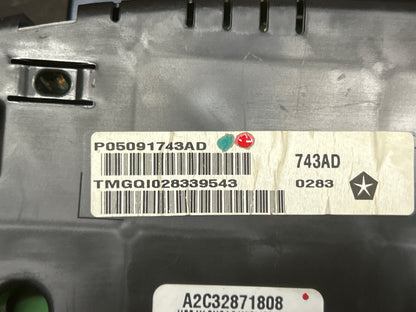 2013 Chrysler 300 Dodge Charger Speedometer Instrument Cluster Gauges 05091743AD