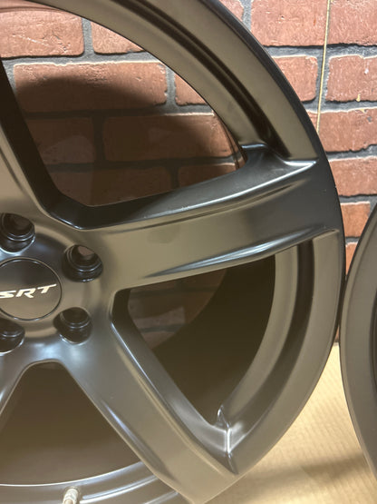 2017-2023 DODGE CHARGER/CHALLENGER SRT HELLCAT 20x9.5 SATIN BLACK OEM WHEELS