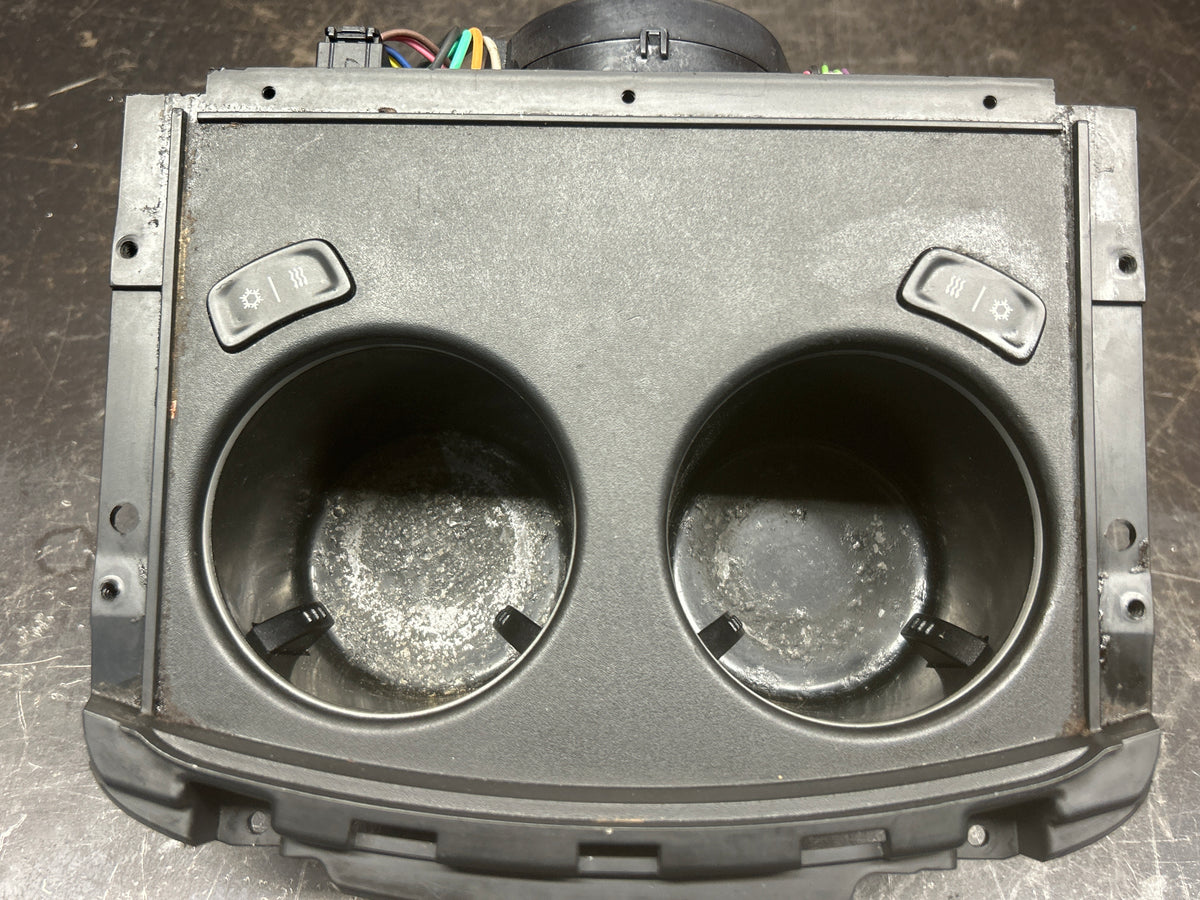 2011-2014 Dodge Charger/Chrysler 300C Heated & Cooled Cup Holder Bezel Black OEM