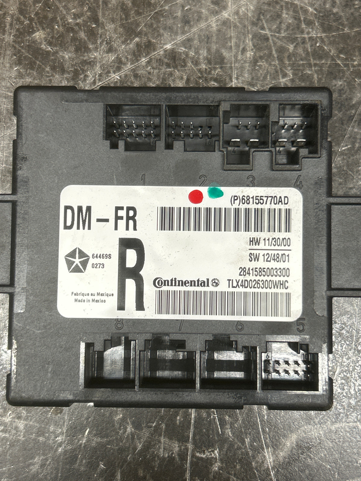 2011-2014 Chrysler 300C/Dodge Charger SRT Front Passenger RH Door Control Module
