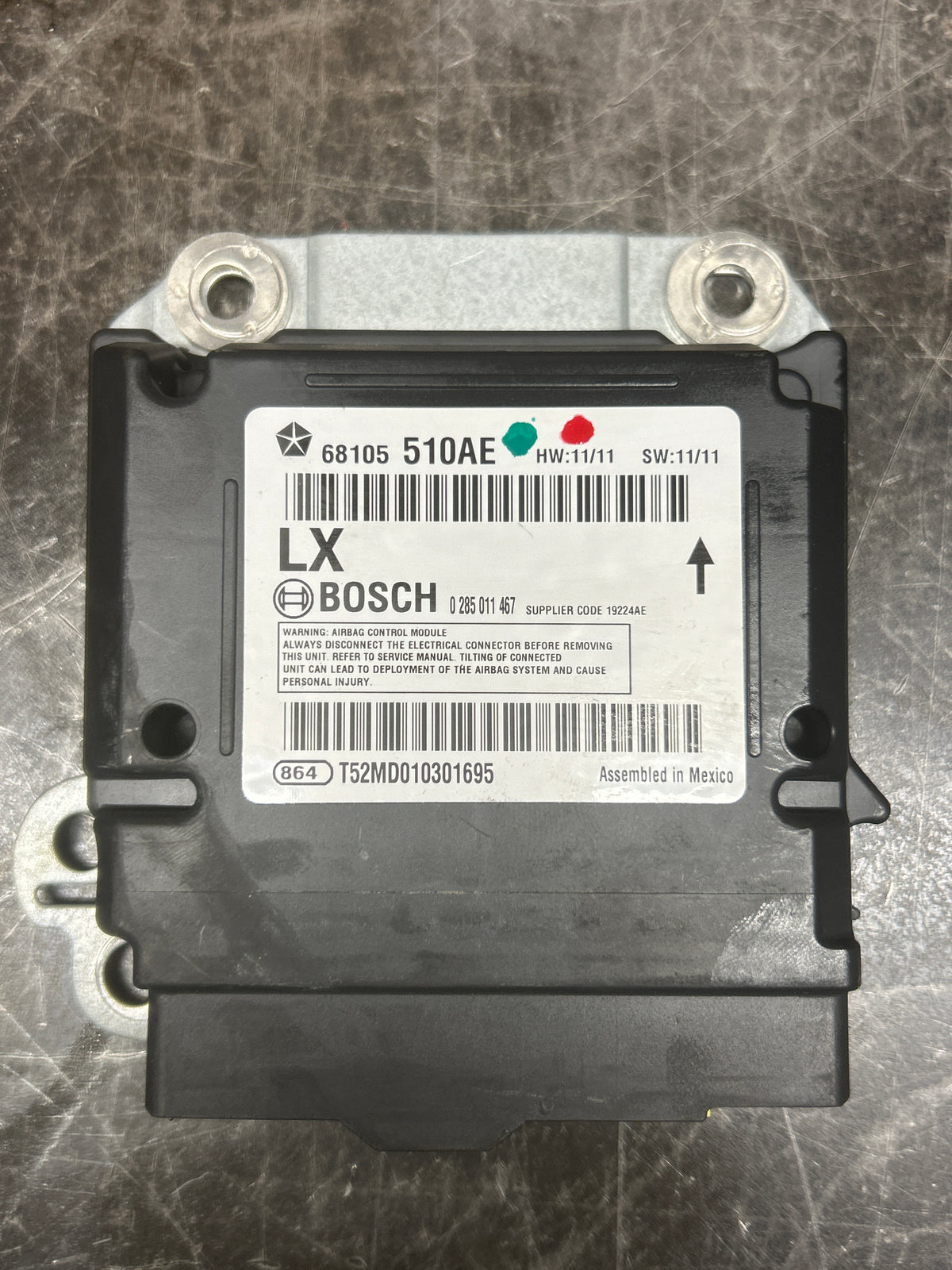 2012-2014 Chrysler 300C/Dodge Charger SRT Control Module BCM ECU SRS 68105510AE