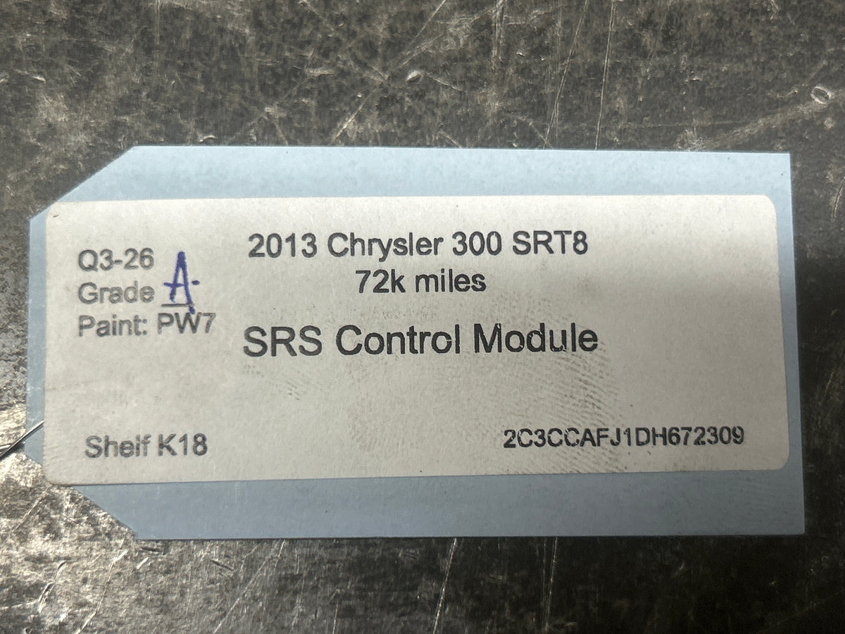 2012-2014 Chrysler 300C/Dodge Charger SRT Control Module BCM ECU SRS 68105510AE