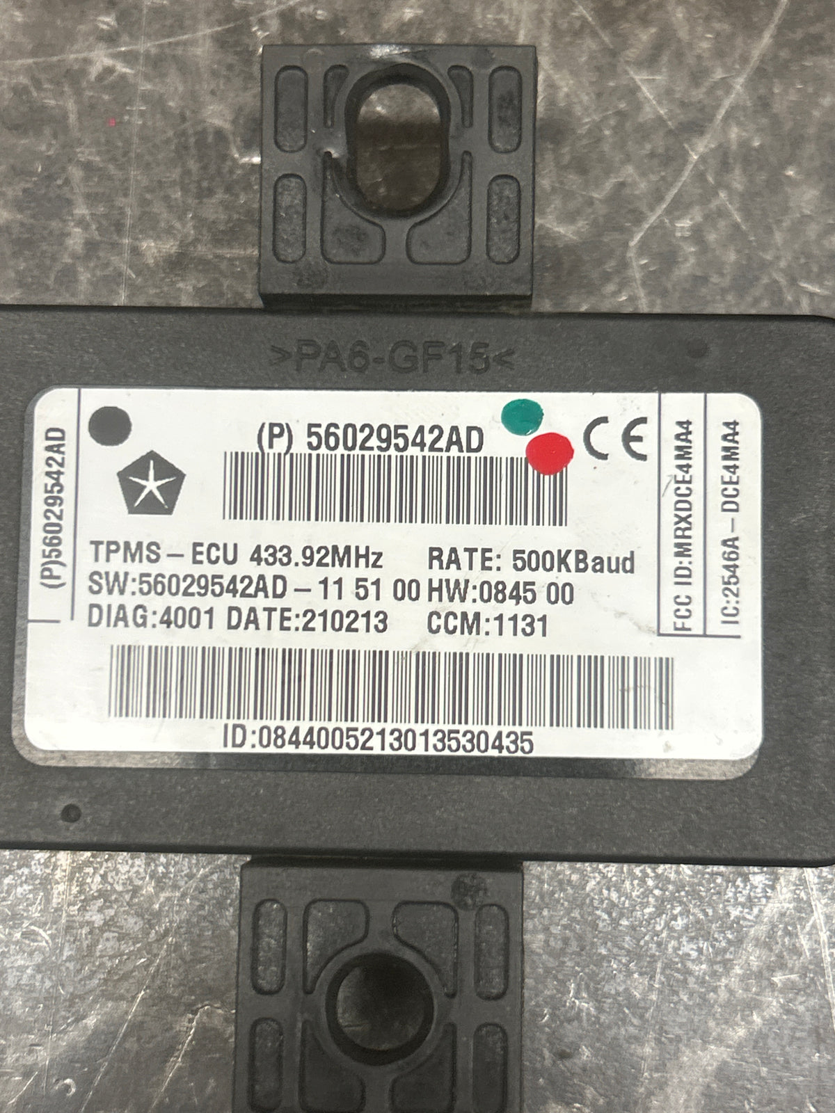 2011-2014 Chrysler 300 Dodge Charger/Durango Tire Pressure Module 56029542AD OEM