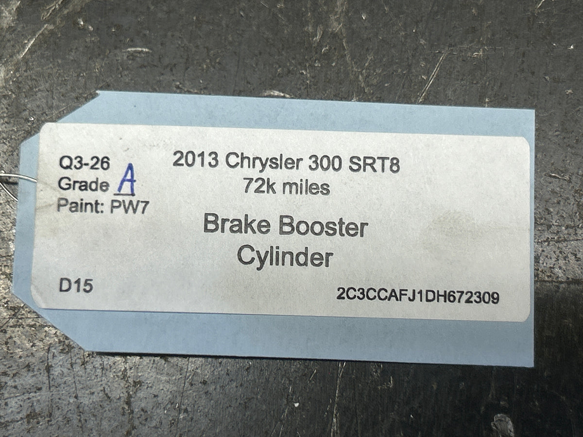 2011-2023 CHRYSLER 300C/CHARGER SRT8 POWER BRAKE BOOSTER W/ MASTER CYLINDER OEM