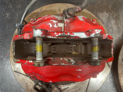 05-14 CHRYSLER 300C SRT8 OEM FRONT FOUR PISTON BREMBO BRAKE CALIPERS W/ROTORS