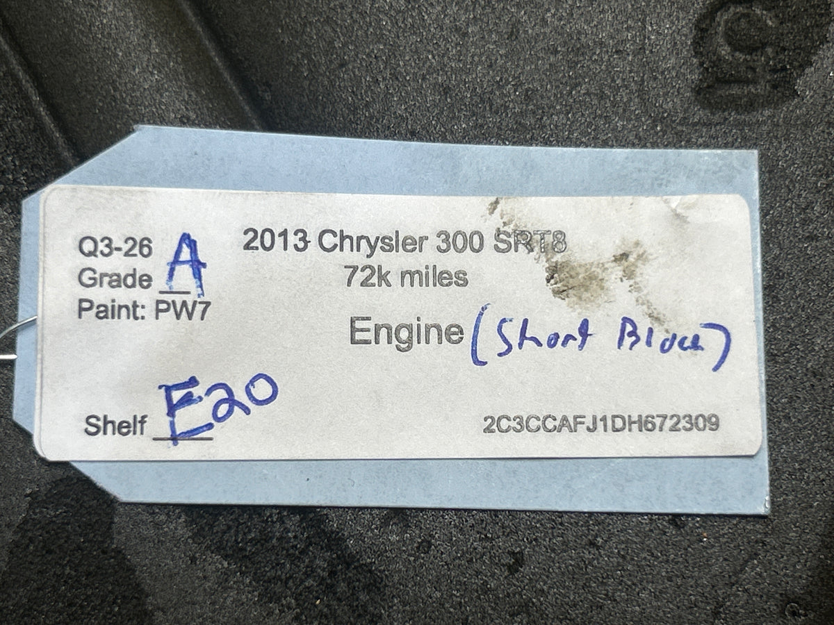 Dodge Chrysler Jeep Mopar Hemi SRT8 392 6.4L Short Block Engine 71K Miles OEM
