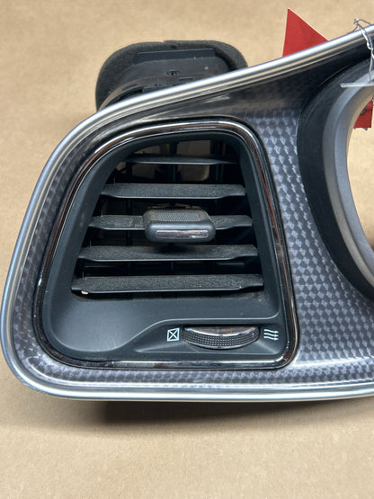 15-23 Challenger SRT Hellcat Carbon OEM Dash Speedometer Radio Trim Bezel Vents
