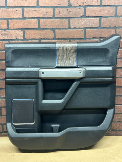 2018-2020 Ford F-150/250/350 Right Passenger RH Front Door Trim Panel Ebony OEM