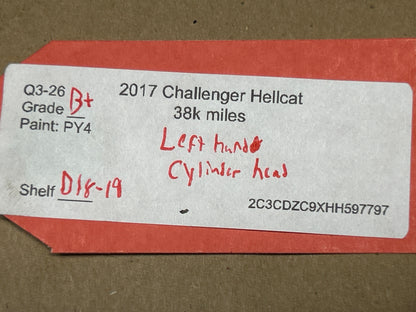 15-23 Challenger/Charger Hellcat 6.2L SRT HEMI Cylinder Head Left Driver Side
