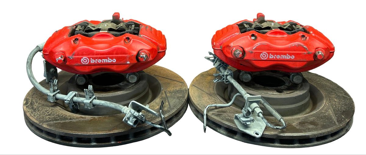12-23 Charger Challenger 300 Scat Pack SRT Front Brembo Brake Calipers & Rotors