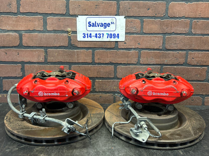 12-23 Charger Challenger 300 Scat Pack SRT Front Brembo Brake Calipers & Rotors