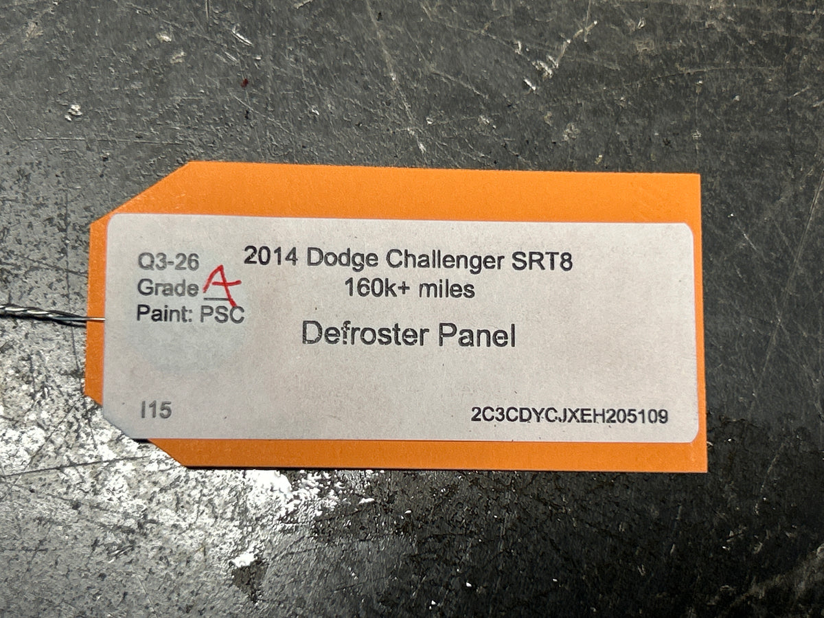 08-14 Dodge Challenger OEM Dash Upper Defrost Grill Cover Panel 1FT36XDVAE