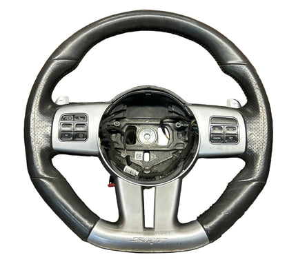 11-14 Dodge Challenger SRT Auto Flat Bottom Steering Wheel 05057580ae OEM