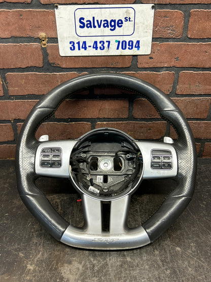 11-14 Dodge Challenger SRT Auto Flat Bottom Steering Wheel 05057580ae OEM