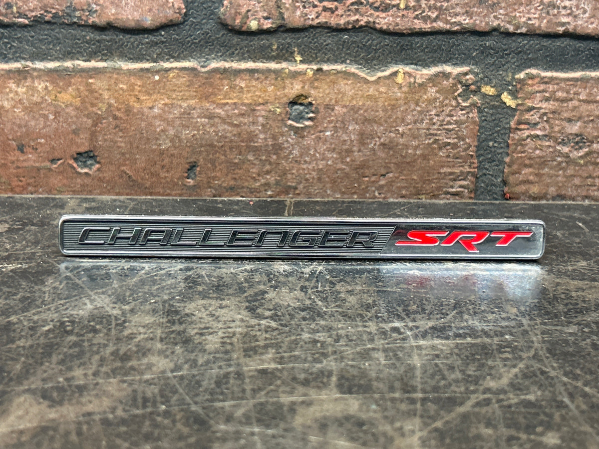 08-14 Dodge Challenger SRT Dash Instrument Panel Plaque Nameplate Emblem OEM