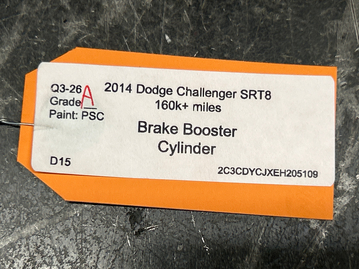 11-14 Dodge Challenger SRT8 Power Brake Booster Master Cylinder 04581645AC