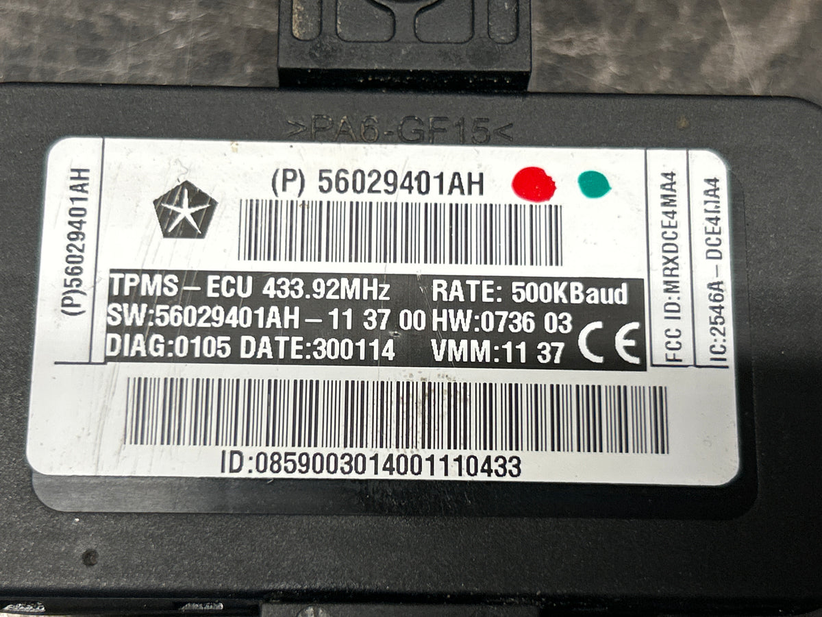 2014-2021 Jeep Dodge Chrysler Tire Pressure OEM Monitoring Module 56029401AH