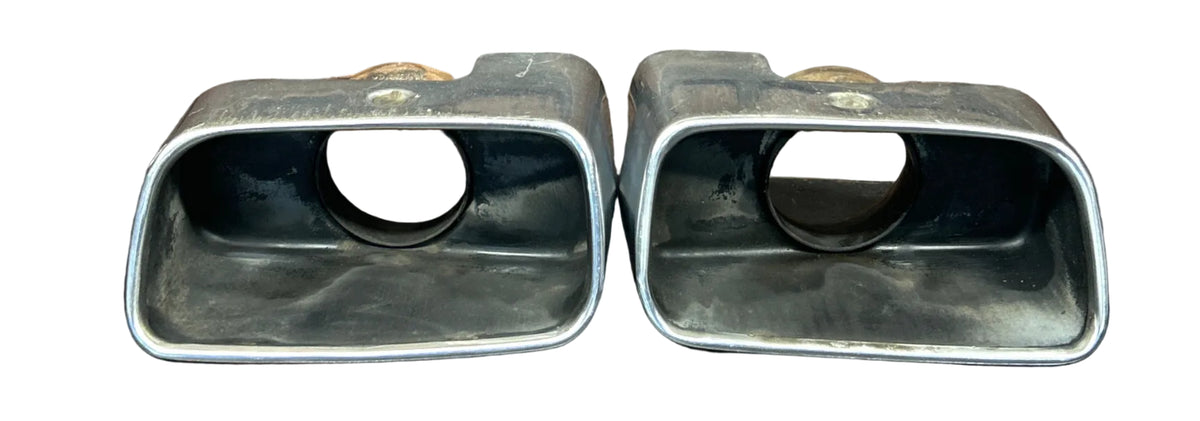 2011-2014 Dodge Challenger SRT8 Chrome Exhaust Pipe Tips Set Pair OEM 5147196AA