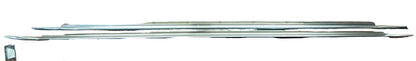 2011-2015 AUDI A8L LEFT RIGHT ROCKER PANEL GUARD SIDE SKIRT TRIM CHROME OEM