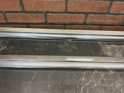 2011-2015 AUDI A8L LEFT RIGHT ROCKER PANEL GUARD SIDE SKIRT TRIM CHROME OEM
