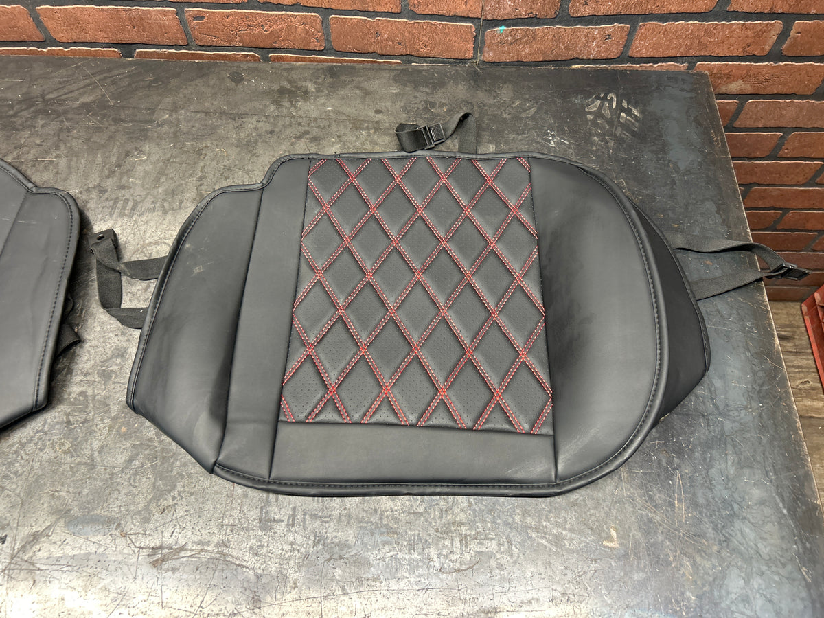 2017 Jeep Wrangler Red Dimond stitched AEGIS Front and Rear Seat Covers (NEW)