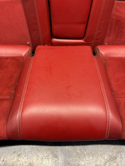 2009-2014 Dodge Challenger SRT8 Front and Rear Seat Set Red Leather Suede OEM