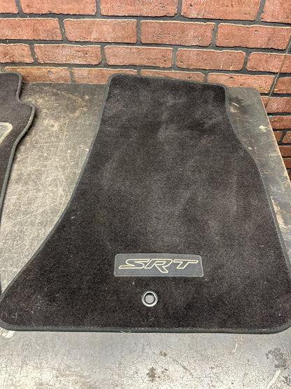 15-23 Dodge Challenger SRT Hellcat Original SRT Carpet Floor Mats Front/Rear