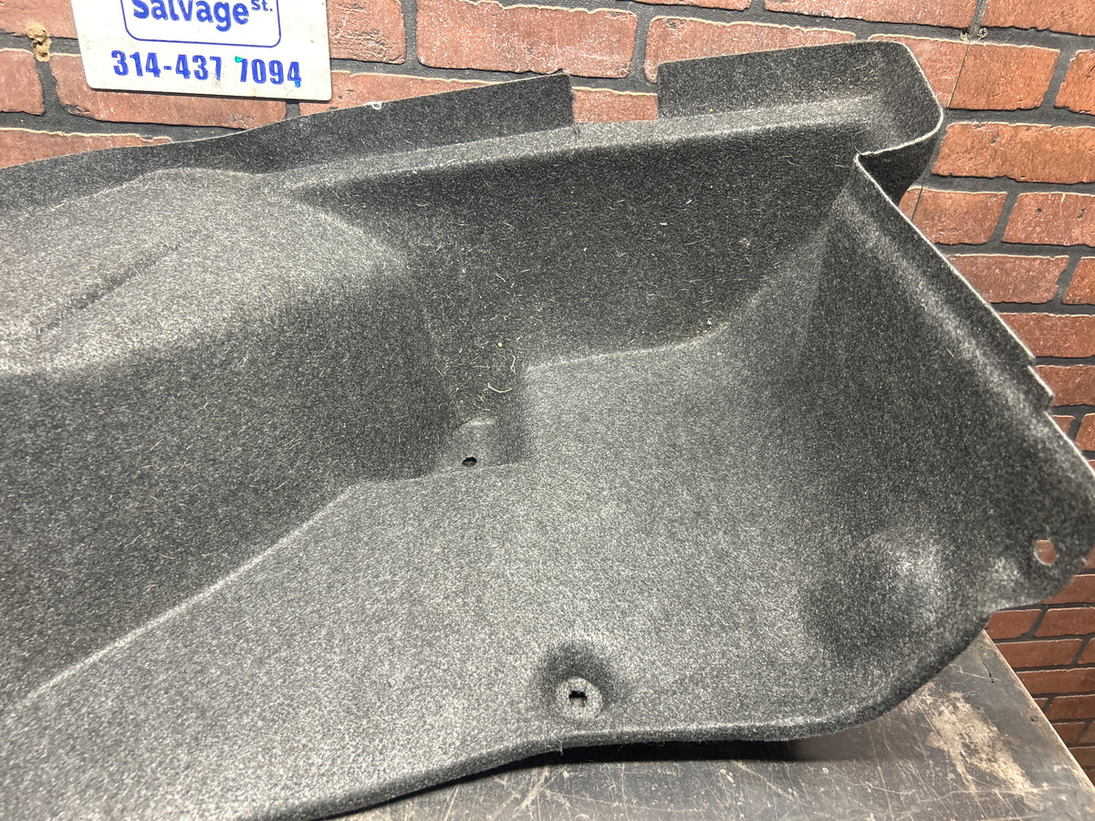 08-23 Dodge Challenger Rear Driver LH Trunk Quarter Trim Panel Luggage Carpet